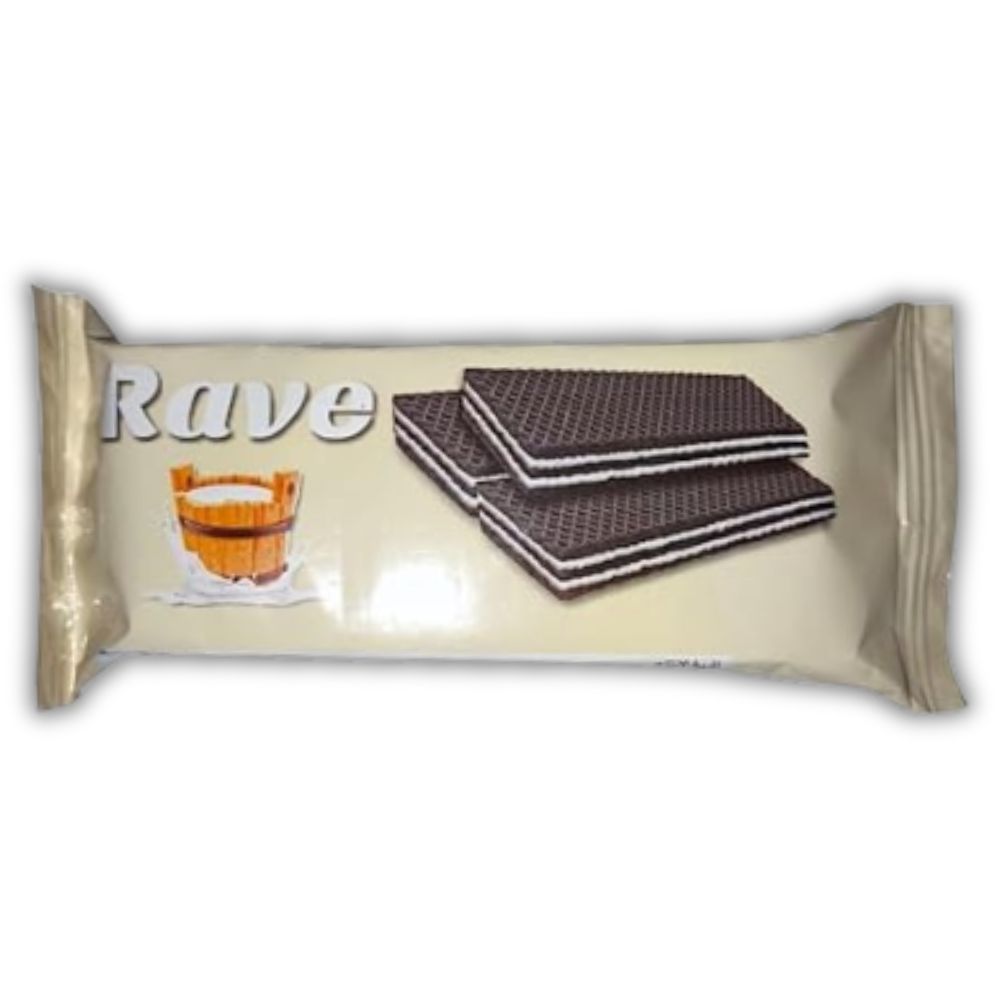 Rave Coco milk cream wafer biscuit from Elsouk Egyptian snack option