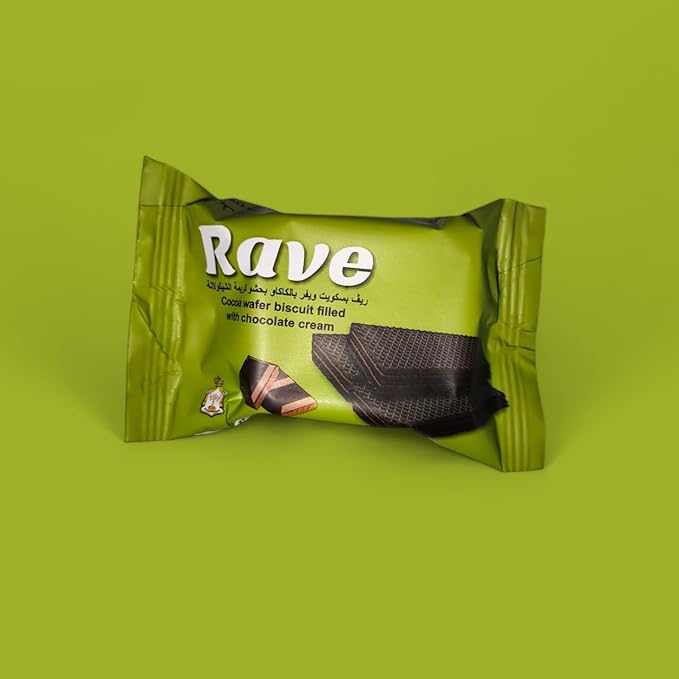 El Shamadan Rave Chocolate Wafer 12pc piece available at Elsouk Canada