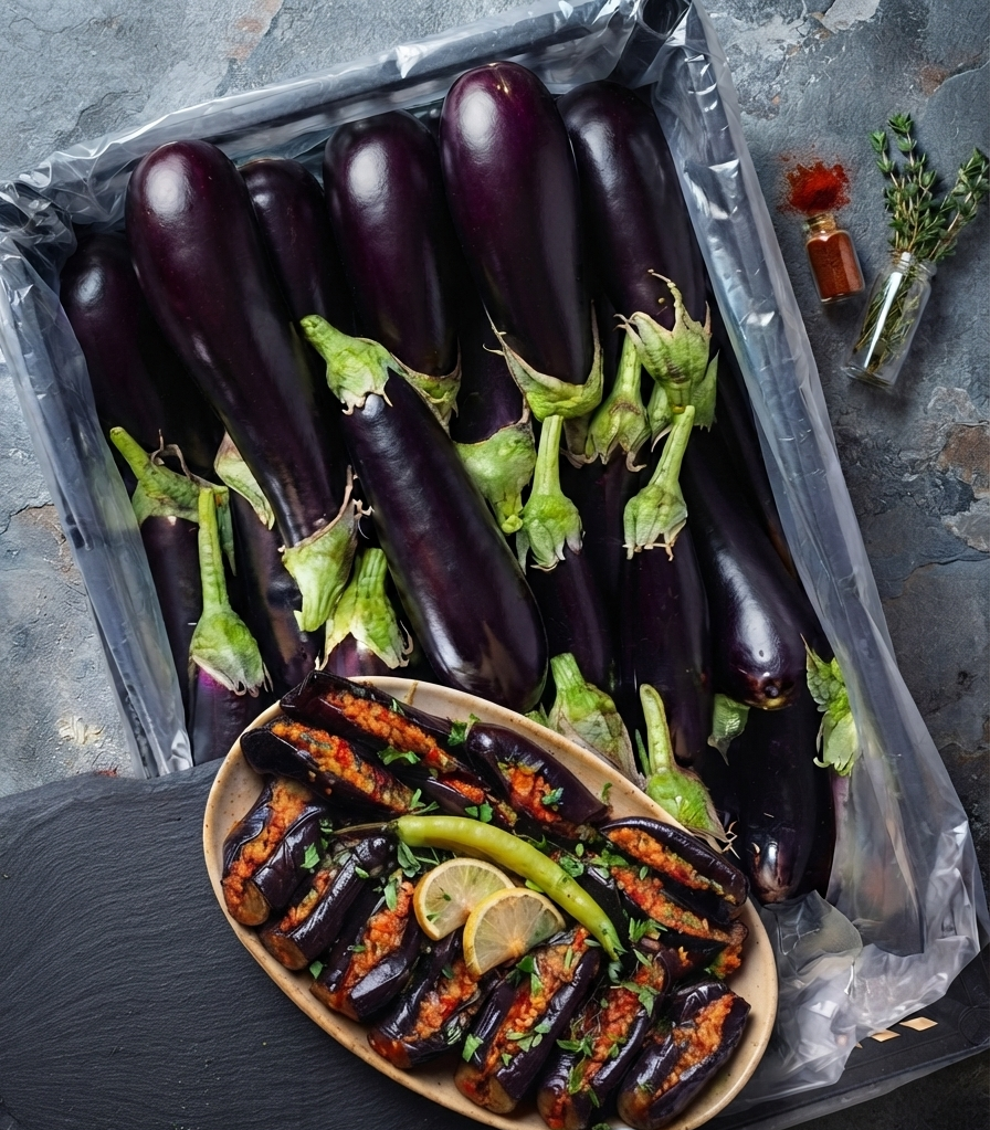 Egyptian Black Eggplant - باذنجان أسود مصري