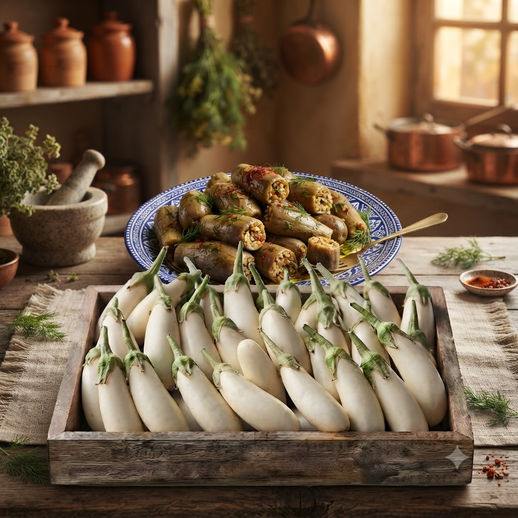 Egyptian White Eggplant 2kg - باذنجان أبيض مصري