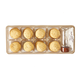 El Abd Walnut Kahk 500g, traditional Middle Eastern cookies with walnuts, golden-brown, freshly baked, and crispy.