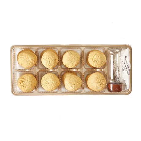 El Abd Walnut Kahk 500g, traditional Middle Eastern cookies with walnuts, golden-brown, freshly baked, and crispy.