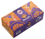 El Abd orange biscuits, 36-piece box, showing golden-orange color and crispy texture of the snack.