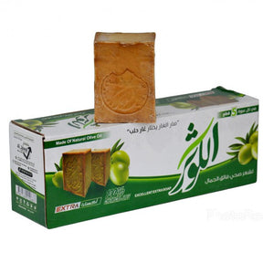 Natural Laurel Soap by Zayouna, featuring traditional Arabic soap with fragrant laurel leaves and natural ingredients.