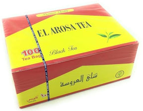 El Arwsa Tea 100 bags at Elsouk for warm black tea moments

