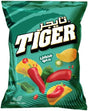 Close-up of Tiger Sweet Chili sauce bottle with colorful label and cap, showcasing the flavorful Thai-style sweet chili sauce.