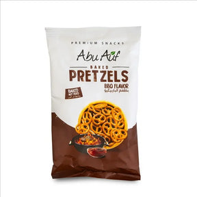Abu Auf Baked Pretzels BBQ flavor front pack product image from Elsouk