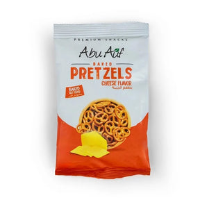 Abu Auf Baked Pretzels cheese flavor front pack image from Elsouk