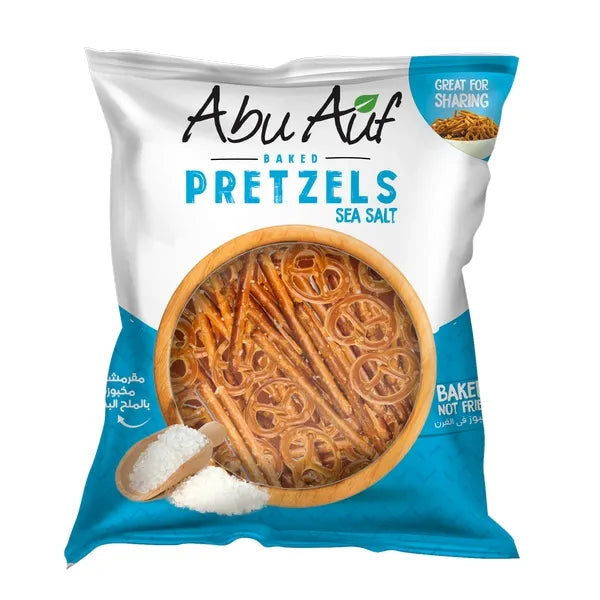 Abu Auf Pretzels with Sea Salt Flavor (250g)