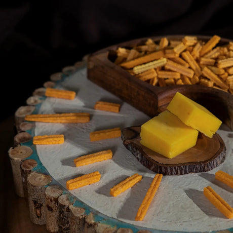 Close view of Tostino cheese snack with cheese piece at Elsouk