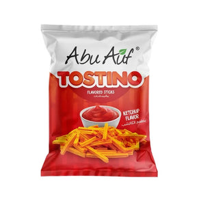 Abu Auf Tostino ketchup taste pack front image from Elsouk