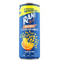RANI Orange Drink 240ml bottle with bright orange liquid and label showing fresh orange slices and brand logo.