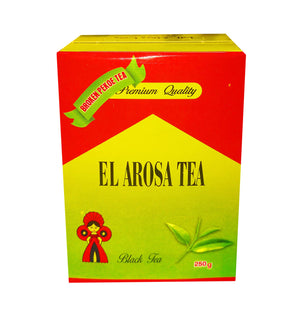El Arwsa Tea Kharaz Loose 250g from Elsouk for strong black tea lovers

