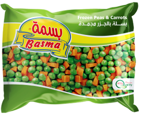 Basma Green Peas with Carrots Frozen بسلة بالجزر مجمدة