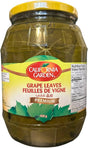 Fresh California Garden grape leaves for cooking and stuffing, shown in a close-up image of vibrant green leaves.