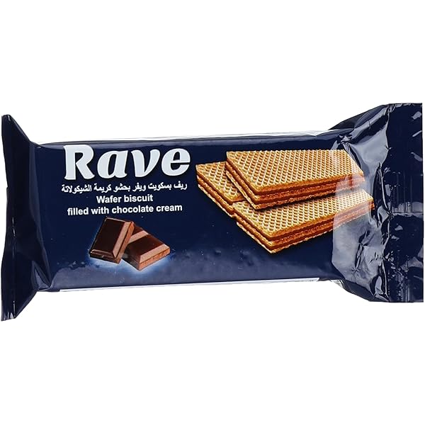 El Shamadan Rave Wafer biscuit filled with chocolate (12Pcs)