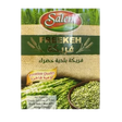 Whole green wheat freekeh from Salem, showing dry, green wheat grains in a natural close-up image.