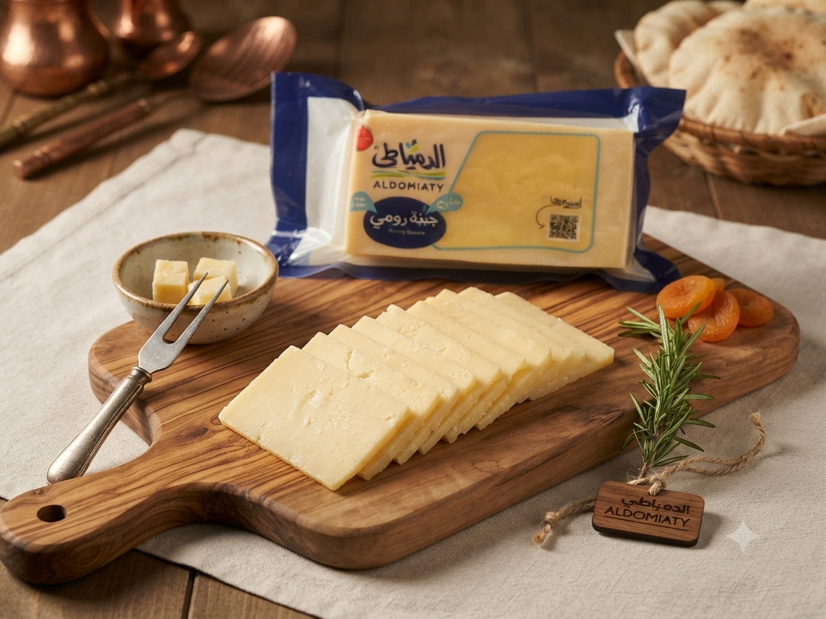 Medium Roumy Cheese Slices 200g - جبنة رومي وسط شرائح