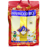 Cooked Mahmood Sella Rice, premium rice brand Mahmood, showing fluffy grains in a bowl ready to serve.