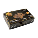 Golden Pyramids Sukkari Rotab Dates in a 1kg pack, showcasing glossy, plump, and moist traditional Arabic date variety