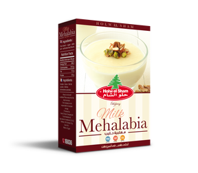 Creamy Milk Mahalabia treat by Holw El Sham in a 70g serving, showcasing smooth milk pudding with a rich, velvety texture.
