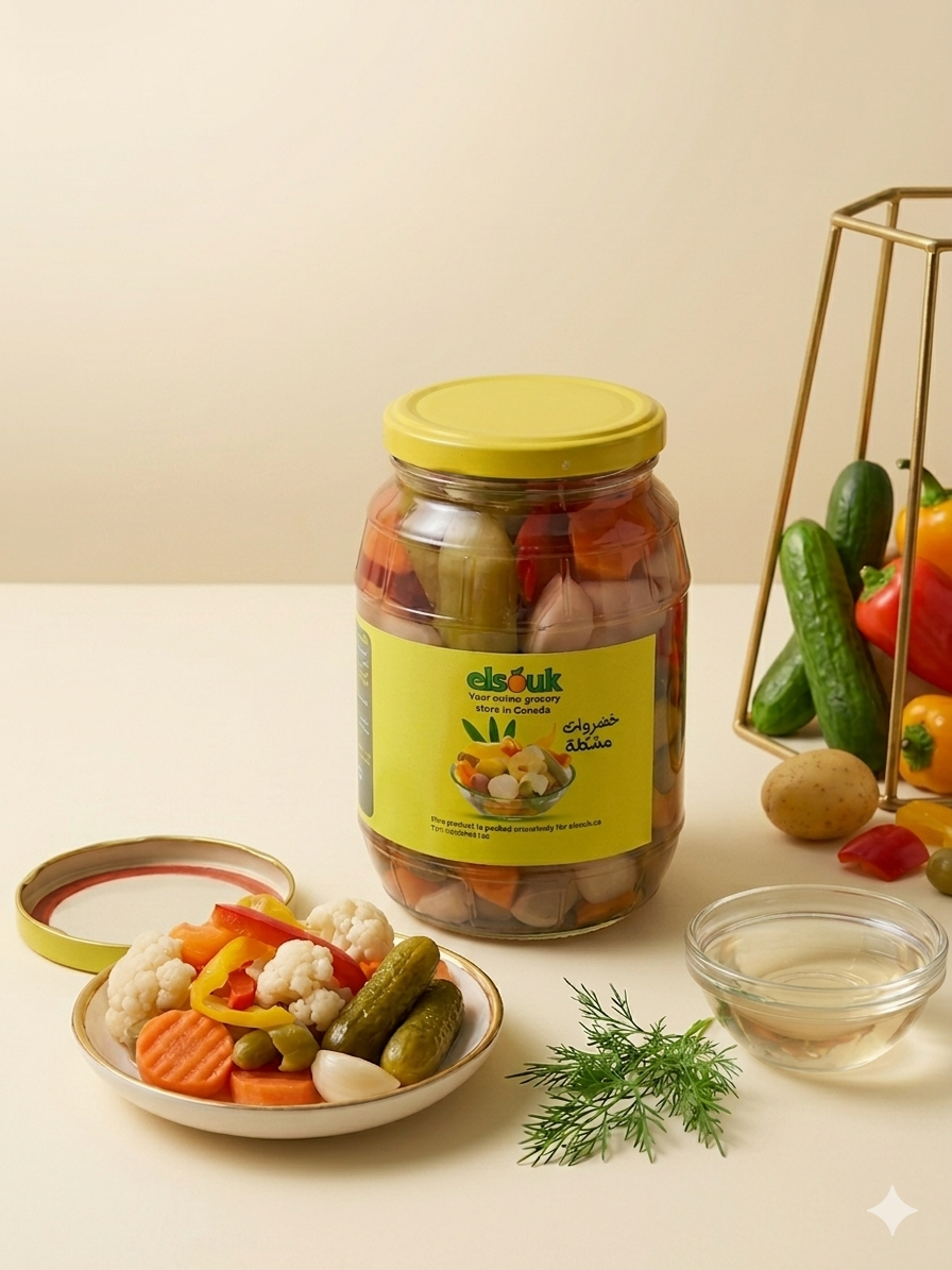 Egyptian Mixed Pickles مخلل مشكل مصري