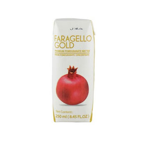 Faragello Gold Pomegranate Juice 235ml at Elsouk offers fruity flavor from real pomegranate juice


