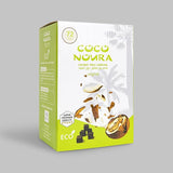 Noura premium coconut charcoal cubes for hookah, natural coconut shell coals, 72-piece pack, ideal for incense and hookah use