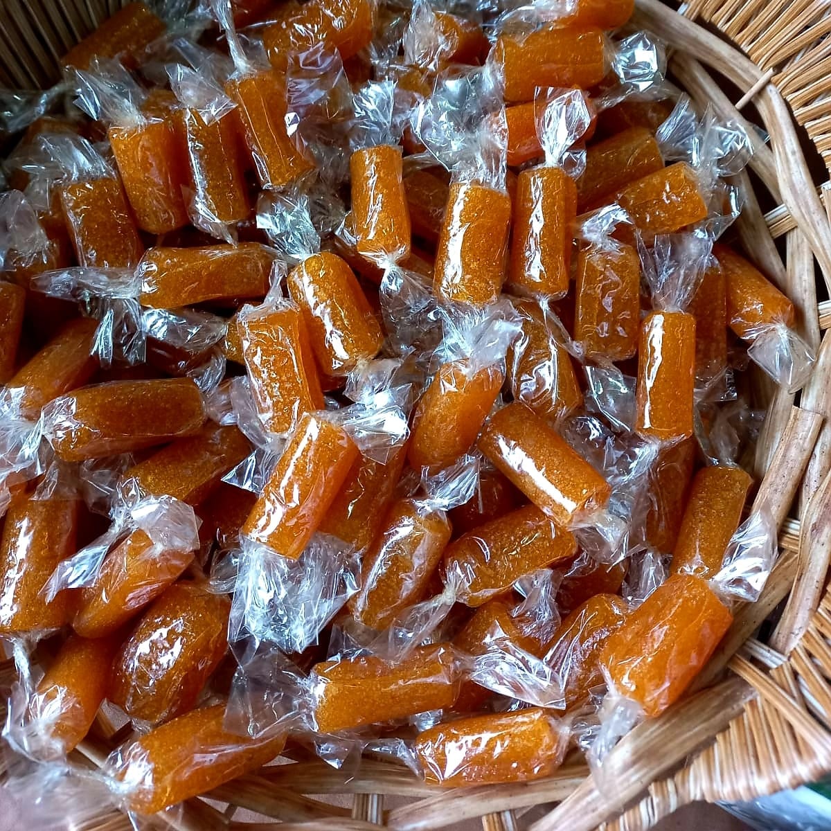 Ararat Qamar Al Din Fingers 500g, traditional apricot fruit leather with soft, chewy texture and vibrant orange color.