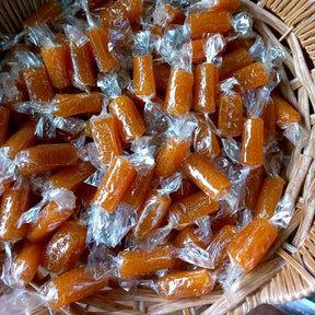 Ararat Qamar Al Din Fingers 500g, traditional apricot fruit leather with soft, chewy texture and vibrant orange color.