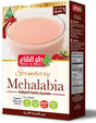 Holw El Sham Strawberry and Milk Mahalabia treat in 70g cup, creamy strawberry-flavored milk pudding close-up.