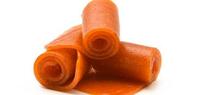 Qamar Eldin, Dried Apricot fruit roll, sweet orange sheet curled into rolls, available at Elsouk Canada

