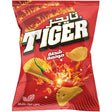 Spicy Tiger Chips Max Fire snack bag with fiery chili flavor, featuring bold tiger branding and vibrant packaging.