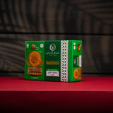 Tamriati Rahayef Dates with Millet in 450g packaging, showing fresh, golden dates mixed with millet grains.